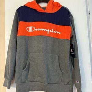 Champion Tri-Color - Orange, Gray, and Navy Sweatsuit